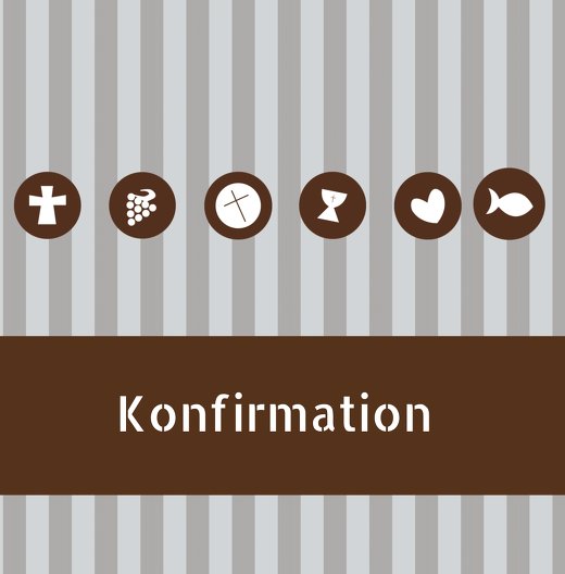 Ansicht 3 - Konfirmation Einladung stripes-buttons