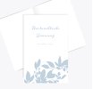 Hochzeit Kirchenheft Umschlag Blauregen