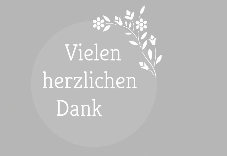 Ansicht 3 - Dankeskarte Kreis quer