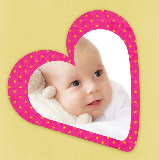 Ansicht 6 - Baby Dankeskarte Herzform