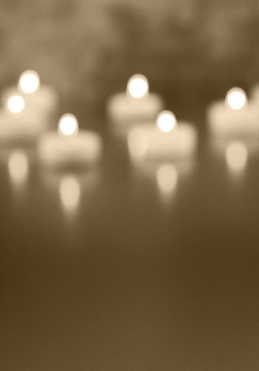 Ansicht 2 - Sterbebildkarte Kerzenlichter
