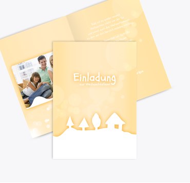 Foto Einladung Schneelandschaft