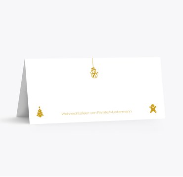 Tischkarte Schmuckelemente