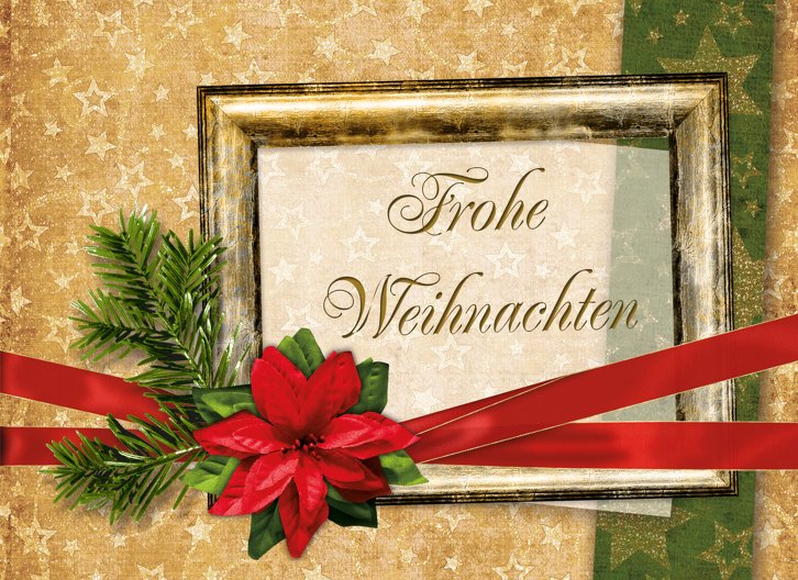 Ansicht 3 - Grußkarte Weihnachten Goldenes Geschenk