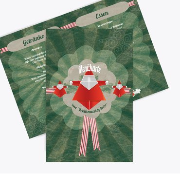 Menükarte Origami