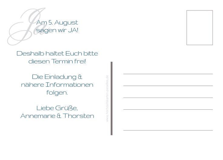 Ansicht 3 - Save-the-Date Sagja