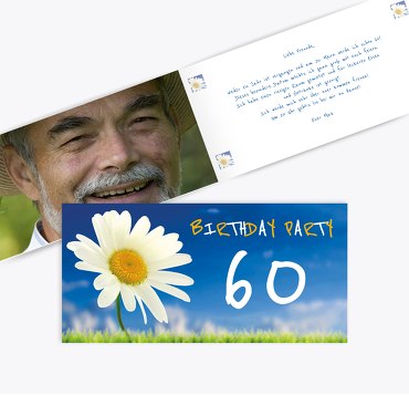 Geburtstagseinladung Lebensfreude 60 Foto