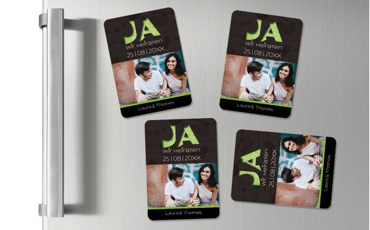 Fotomagnete Hochzeit Als Save The Date Gestalten Karten Paradies De