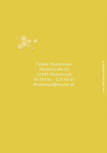 Ansicht 2 - Kommunionskarte Star