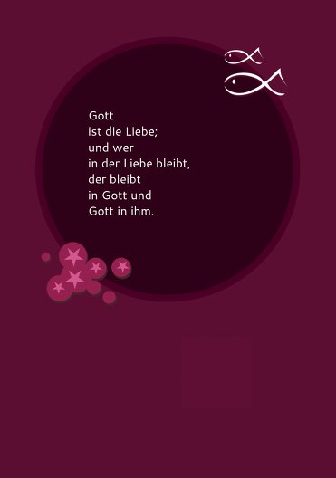 Ansicht 4 - Kommunionskarte Star