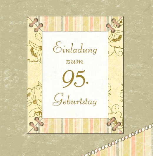 Ansicht 3 - Geburtstagseinladung Nostalgie 95 Foto