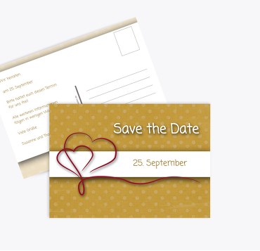 Save-the-Date Gepunktet