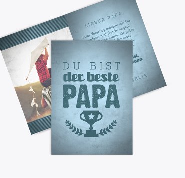 Vatertagskarte Pokal