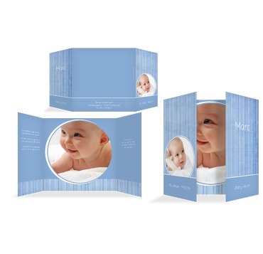 Babykarte Streifentapete