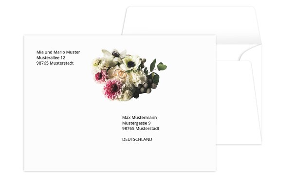 Umschlag Bouquet