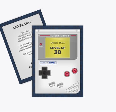 Glückwunschkarte zum Geburtstag Gamer