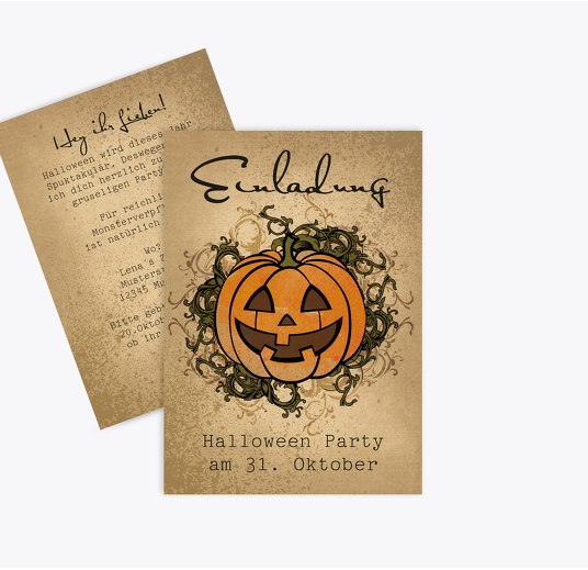 Halloween Einladung Online Selbst Gestalten