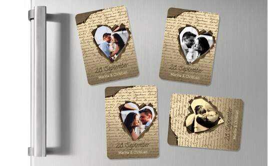 Magnet Herzensgedicht braunmatsch 55x77mm