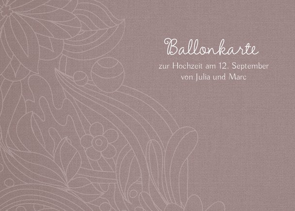 Ansicht 2 - Ballonkarte Vintage Flower