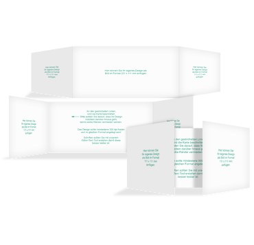 Klappkarte Altarfalz DIN Lang zum Selbstgestalten