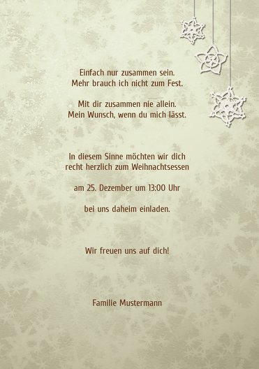 Ansicht 5 - Einladung snowflakes