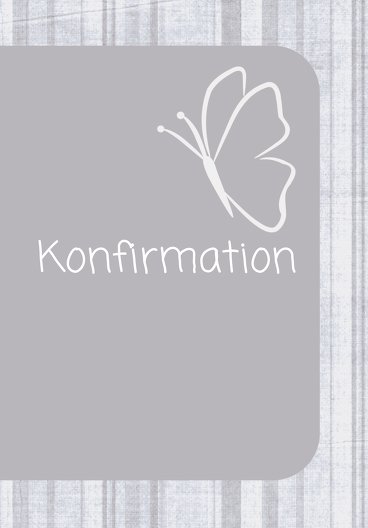 Ansicht 2 - Konfirmation Einladung Butterfly 2