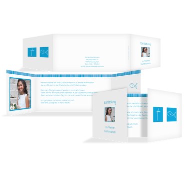 Kommunionskarte White