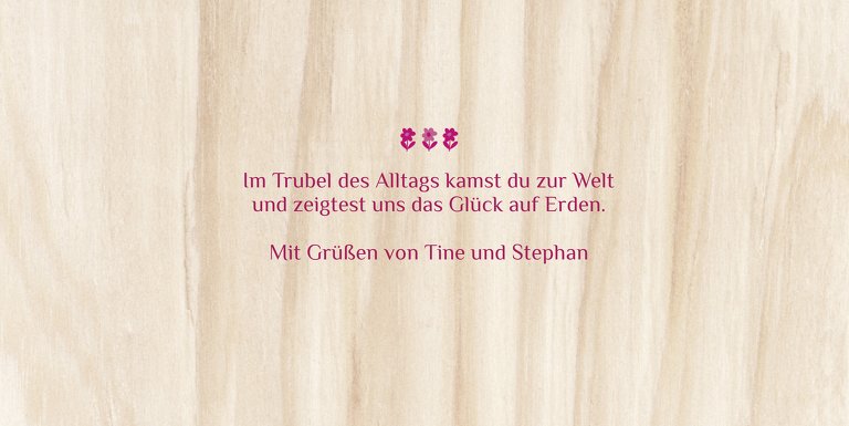 Ansicht 4 - Babykarte Schleife