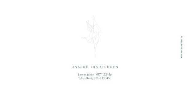 Ansicht 2 - Hochzeitseinladungen Zahrte Blume