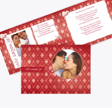 Hochzeit Einladung 3 Liebesbündnis