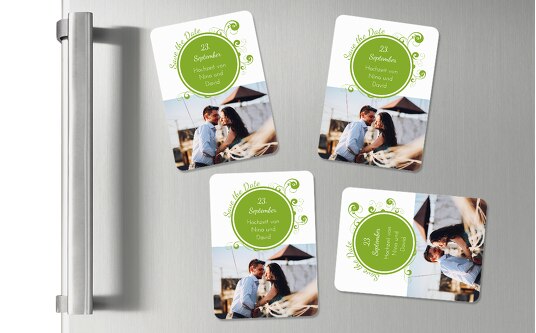 Magnet squiggle chubby Grasgruen 55x77mm