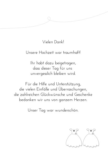 Ansicht 5 - Hochzeit Dankeskarte dresses