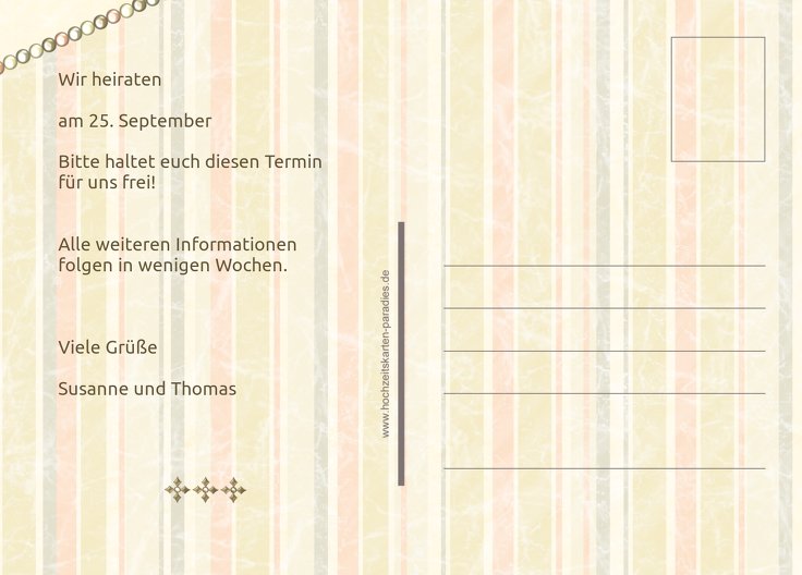 Ansicht 3 - Save-the-Date Bund für's Leben