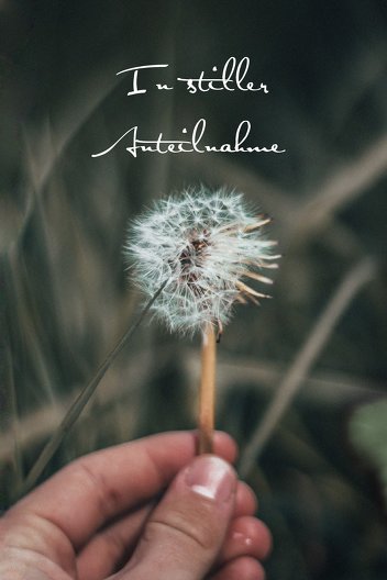 Ansicht 3 - Kondolenzkarte Im Wind