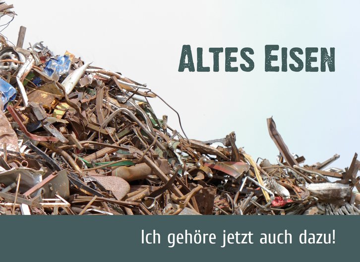 Ansicht 3 - Einladungskarte Altes Eisen Foto