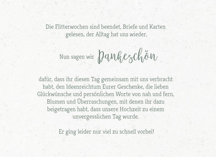 Ansicht 5 - Hochzeit Dankeskarte Verträumt