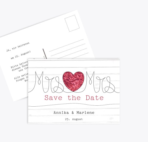 Save-the-Date Mrs&Mrs