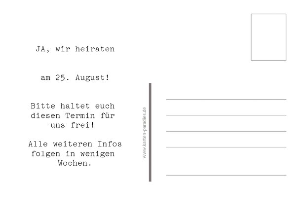 Ansicht 3 - Save-the-Date Mrs&Mrs