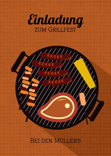 Ansicht 2 - Einladung Sommerfest Grillsaison