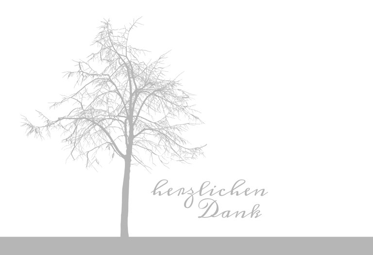 Ansicht 3 - Dankeskarte Tree quer