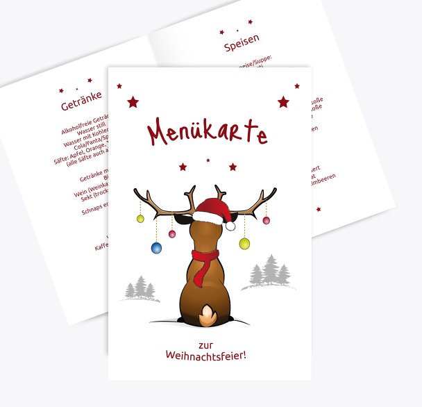 Menükarte Rudolph