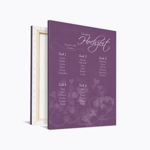 Sitzplan ewiges Band LilaFlieder 400x600mm