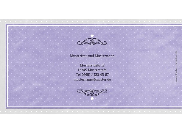 Ansicht 2 - Hochzeit Dankeskarte Kutsche