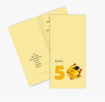 Geburtstagseinladung Kücken 50