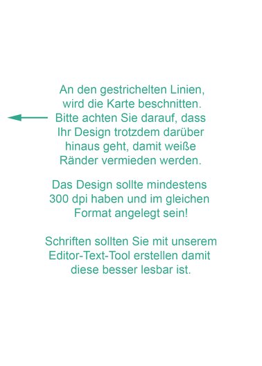 Ansicht 3 - Einfachkarte Hoch DIN A6 zum Selbstgestalten