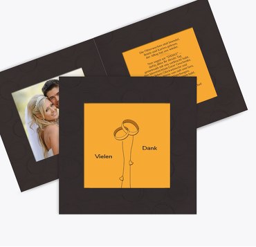 Hochzeit Dankeskarte Eleganz