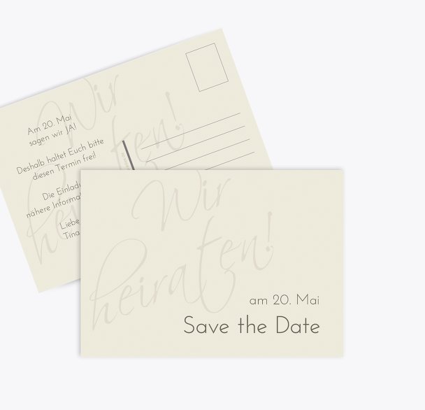 Save-the-Date Liebesbotschaft