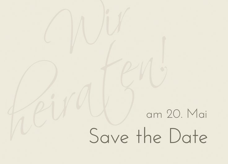 Ansicht 2 - Save-the-Date Liebesbotschaft