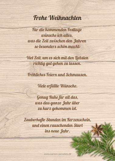 Ansicht 3 - Weihnachtsgrußkarte Holzhirsch