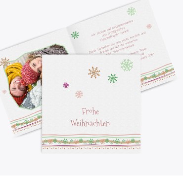 Foto Grußkarte Eissterne